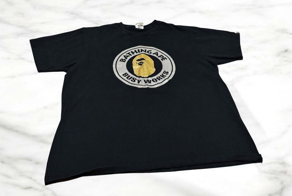 BAPE Glitter Busy Works Tee